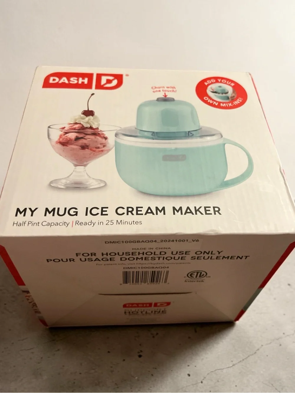 Ash Dash My Mug Ice Cream Maker - Mint Green